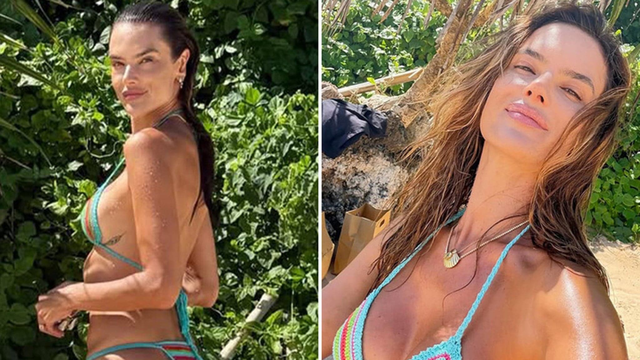 Alessandra Ambrosio Deslumbra en Bali con un Bikini de Crochet a sus 44 Años