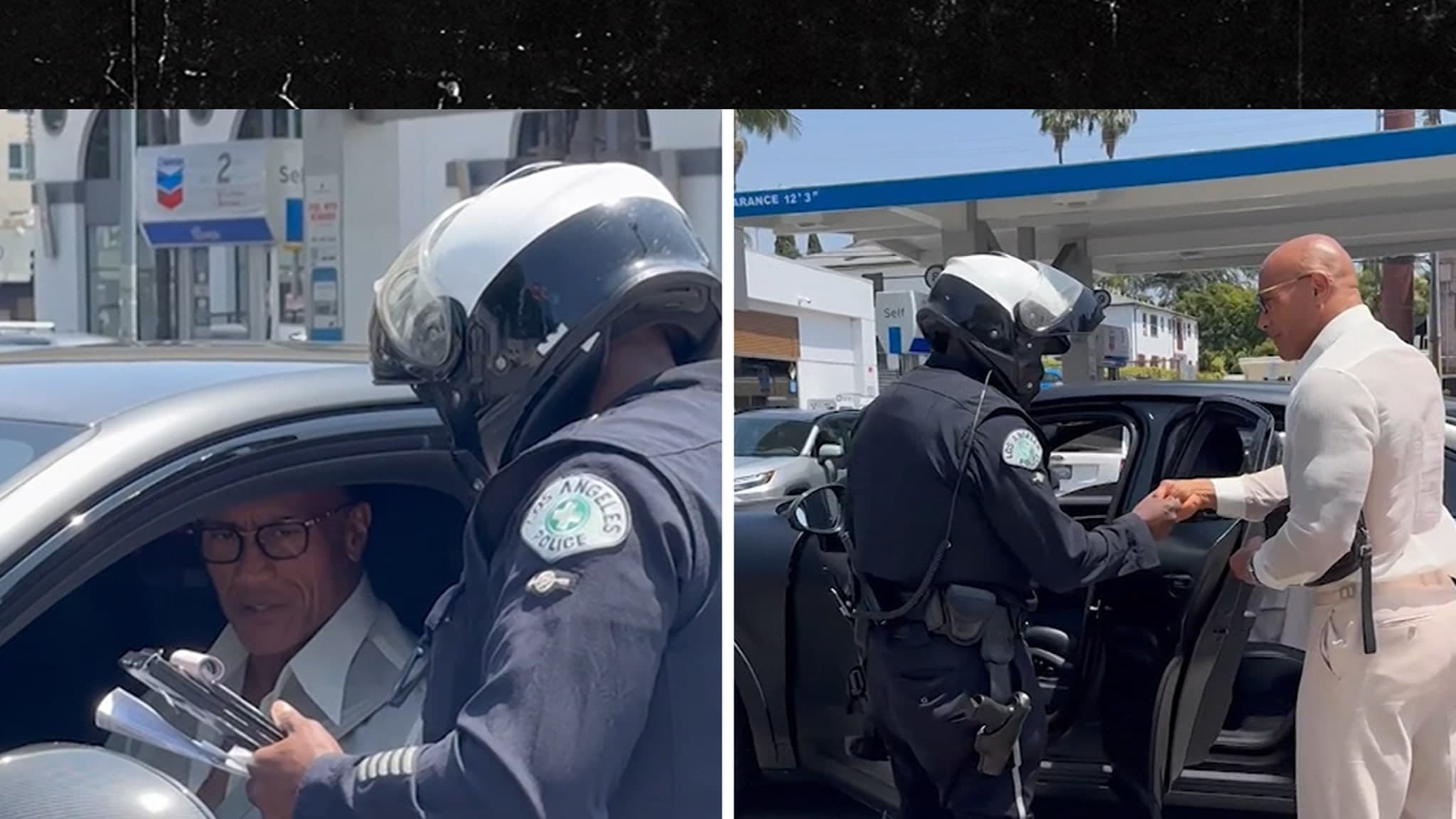 Dwayne 'The Rock' Johnson Pulled Over by Police After Stanley Tucci's Walk of Fame Event