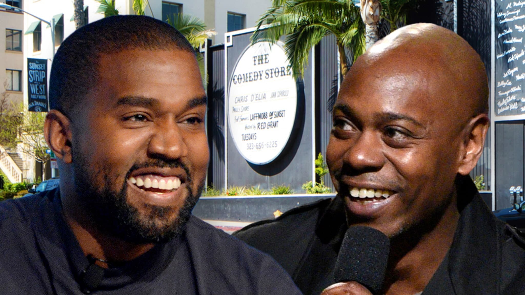 Dave Chappelle Surprises Fans by Bringing Kanye West Onstage at Star-Studded LA Comedy Show